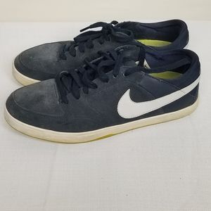 Nike blue suede Lunarlon skateboard shoes